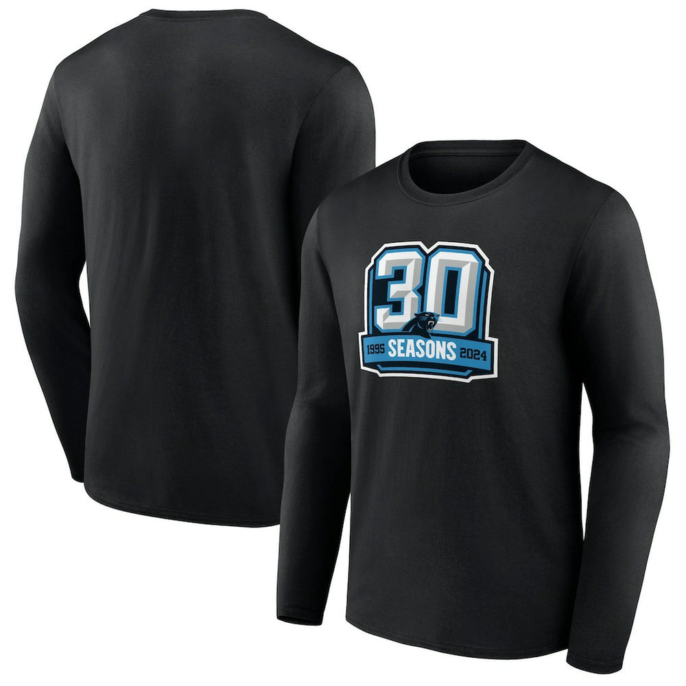 30th Anniversary Long Sleeve T-Shirt - Carolina Panthers T-shirts
