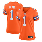 Jason Elam Women's Mile High Collection 1977 Throwback Retired Player Game Jersey - Denver Broncos Jerseys
