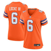 P.J. Locke III Women's Mile High Collection 1977 Throwback Player Game Jersey - Denver Broncos Jerseys