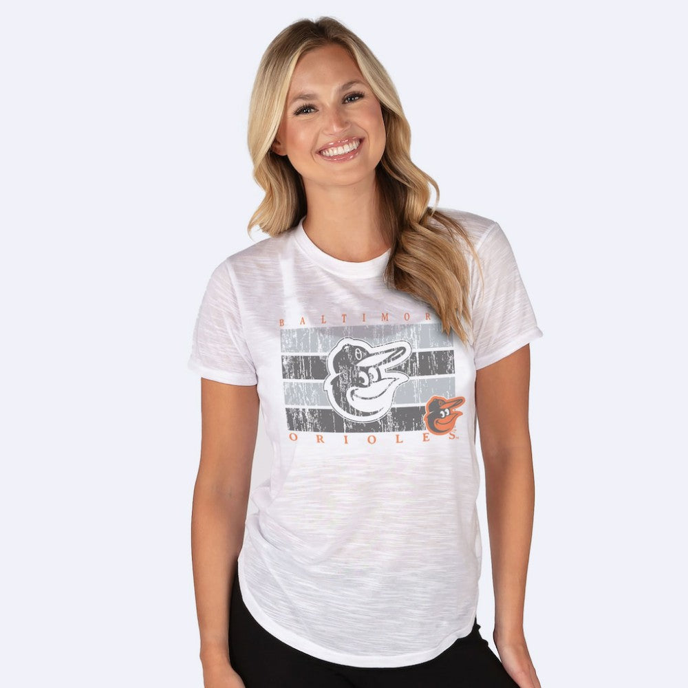 White Baltimore Orioles Concepts Sport Women's Infuse Knit Top