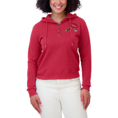 WEAR by Erin Andrews Women's Plus Size Waffle Hoodie Pullover Top - Arizona Cardinals Hoodies