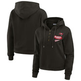 WEAR by Erin Andrews Women's Plus Size Waffle Hoodie Pullover Top - Tampa Bay Buccaneers Hoodies