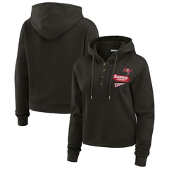 WEAR by Erin Andrews Women's Plus Size Waffle Hoodie Pullover Top - Tampa Bay Buccaneers Hoodies
