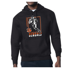 Starter Player Grid Pullover Hoodie - Cincinnati Bengals Hoodies
