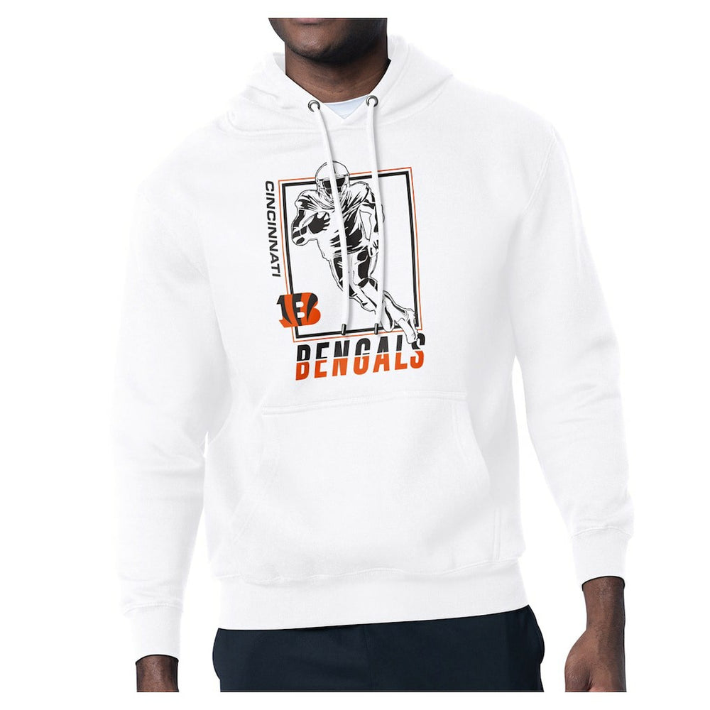 Starter Player Grid Pullover Hoodie - Cincinnati Bengals Hoodies