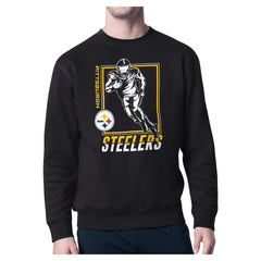 Starter Player Grid Pullover Sweatshirt - Pittsburgh Steelers Pullover