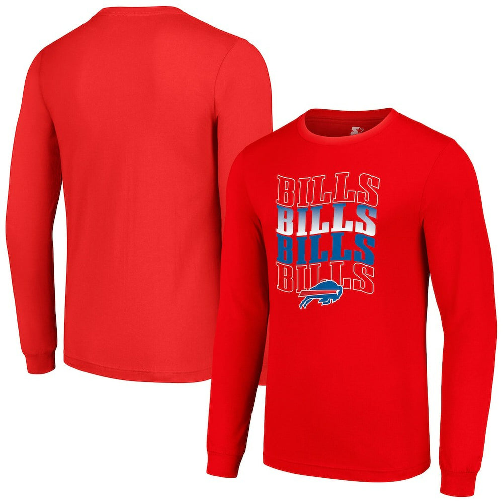 Starter Team Name Graphic Long Sleeve T-Shirt - Buffalo Bills T-shirts