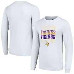 Starter Team Name Graphic Long Sleeve T-Shirt - Minnesota Vikings T-shirts