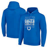 Starter Four Team Name Logo Fleece Pullover Hoodie - Indianapolis Colts Hoodies