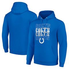 Starter Four Team Name Logo Fleece Pullover Hoodie - Indianapolis Colts Hoodies
