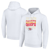 Starter Four Team Name Logo Fleece Pullover Hoodie - Kansas City Chiefs Hoodies