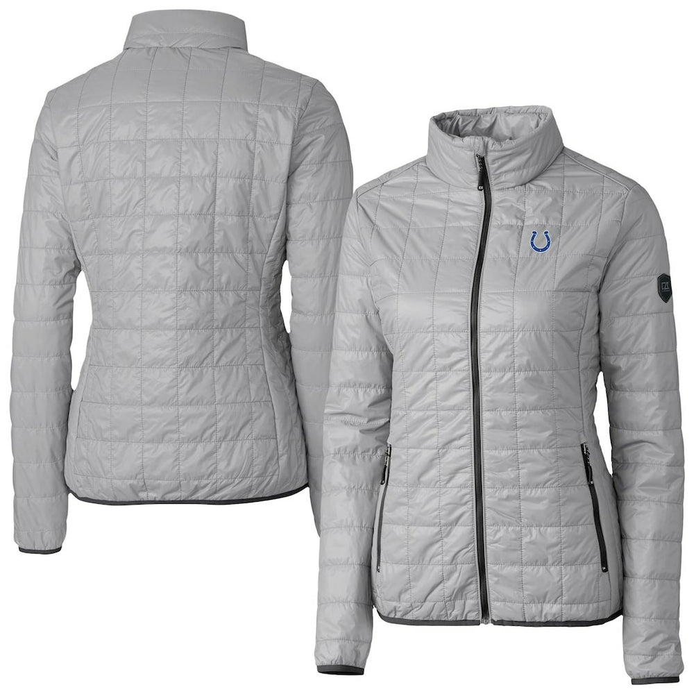 Cutter & Buck Women's Rainier PrimaLoft Eco Insulated Full-Zip Puffer Jacket - Indianapolis Colts Jackets