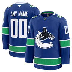 NHL Vancouver Canucks Fanatics Home Premium Custom Jersey
