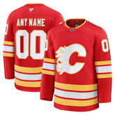 NHL Calgary Flames Fanatics Home Premium Custom Jersey