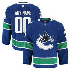 NHL Vancouver Canucks Fanatics Home Authentic Pro Custom Jersey