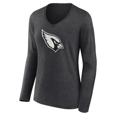 Women's Personalized Name & Number Monochrome V-neck T-Shirt - Arizona Cardinals T-shirts