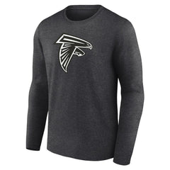 Personalized Name & Number Monochrome Long Sleeve T-Shirt - Atlanta Falcons T-shirts