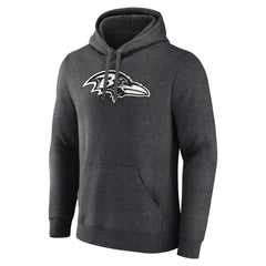 Personalized Name & Number Monochrome Pullover Hoodie - Baltimore Ravens Hoodies
