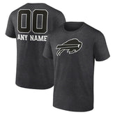 Personalized Name & Number Monochrome T-Shirt - Buffalo Bills T-shirts