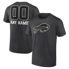 Personalized Name & Number Monochrome T-Shirt - Buffalo Bills T-shirts