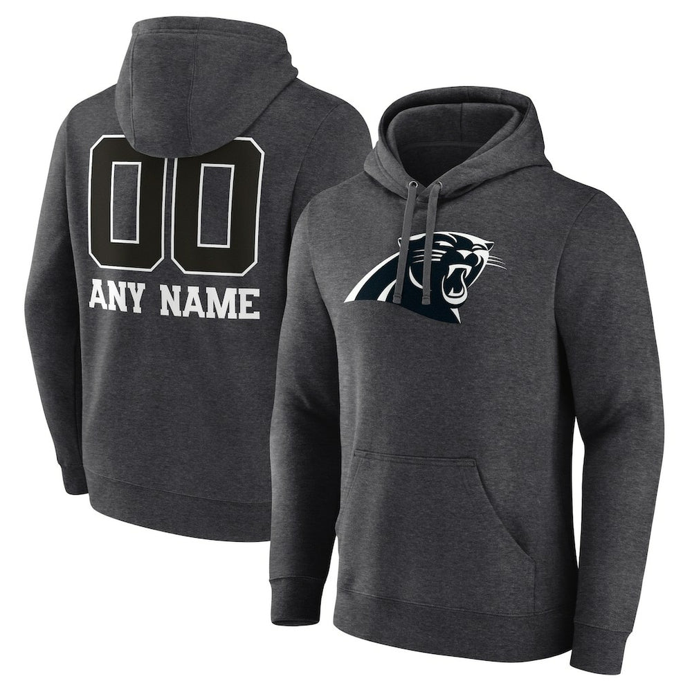 Personalized Name & Number Monochrome Pullover Hoodie - Carolina Panthers Hoodies