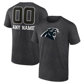 Personalized Name & Number Monochrome T-Shirt - Carolina Panthers T-shirts