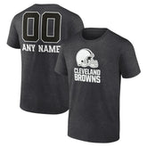Personalized Name & Number Monochrome T-Shirt - Cleveland Browns T-shirts
