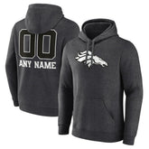 Personalized Name & Number Monochrome Pullover Hoodie - Denver Broncos Hoodies