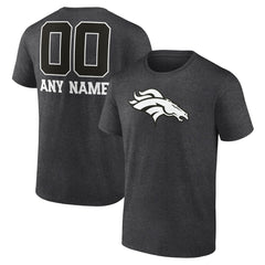 Personalized Name & Number Monochrome T-Shirt - Denver Broncos T-shirts