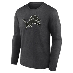 Personalized Name & Number Monochrome Long Sleeve T-Shirt - Detroit Lions T-shirts