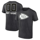 Personalized Name & Number Monochrome T-Shirt - Kansas City Chiefs T-shirts