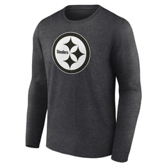 Personalized Name & Number Monochrome Long Sleeve T-Shirt - Pittsburgh Steelers T-shirts