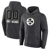 Personalized Name & Number Monochrome Pullover Hoodie - Pittsburgh Steelers Hoodies