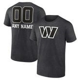 Personalized Name & Number Monochrome T-Shirt - Washington Commanders T-shirts