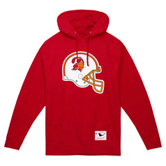 Helmet Logo Vintage Pullover Hoodie - Tampa Bay Buccaneers Hoodies
