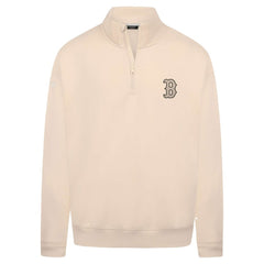 Khaki Boston Red Sox Levelwear Murray Quarter-Zip Sweatshirt
