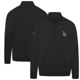 Black Los Angeles Dodgers Levelwear Murray Quarter-Zip Sweatshirt