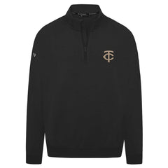 Black Minnesota Twins Levelwear Murray Quarter-Zip Sweatshirt