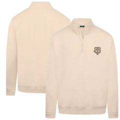 Khaki Minnesota Twins Levelwear Murray Quarter-Zip Sweatshirt