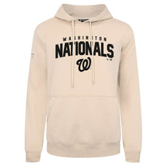 Khaki Washington Nationals Levelwear Podium Team Arch Pullover Hoodie