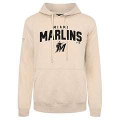 Khaki Miami Marlins Levelwear Podium Team Arch Pullover Hoodie