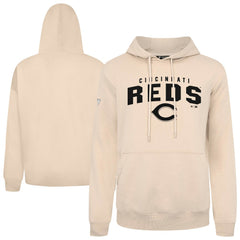 Khaki Cincinnati Reds Levelwear Podium Team Arch Pullover Hoodie