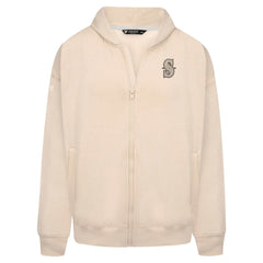 Khaki Seattle Mariners Levelwear Uphill Oversized Full-Zip Hoodie