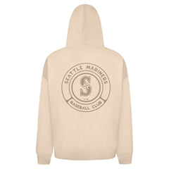 Khaki Seattle Mariners Levelwear Uphill Oversized Full-Zip Hoodie