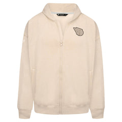 Khaki Cleveland Guardians Levelwear Uphill Oversized Full-Zip Hoodie