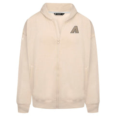 Khaki Arizona Diamondbacks Levelwear Uphill Oversized Full-Zip Hoodie