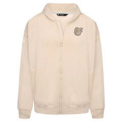 Khaki Baltimore Orioles Levelwear Uphill Oversized Full-Zip Hoodie