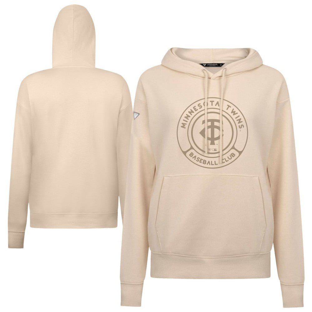 Khaki Minnesota Twins Levelwear Women's Adorn Gateway Pullover Hoodie