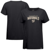 Black Washington Nationals Levelwear Influx Team Arch T-Shirt