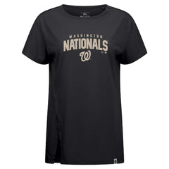 Black Washington Nationals Levelwear Influx Team Arch T-Shirt